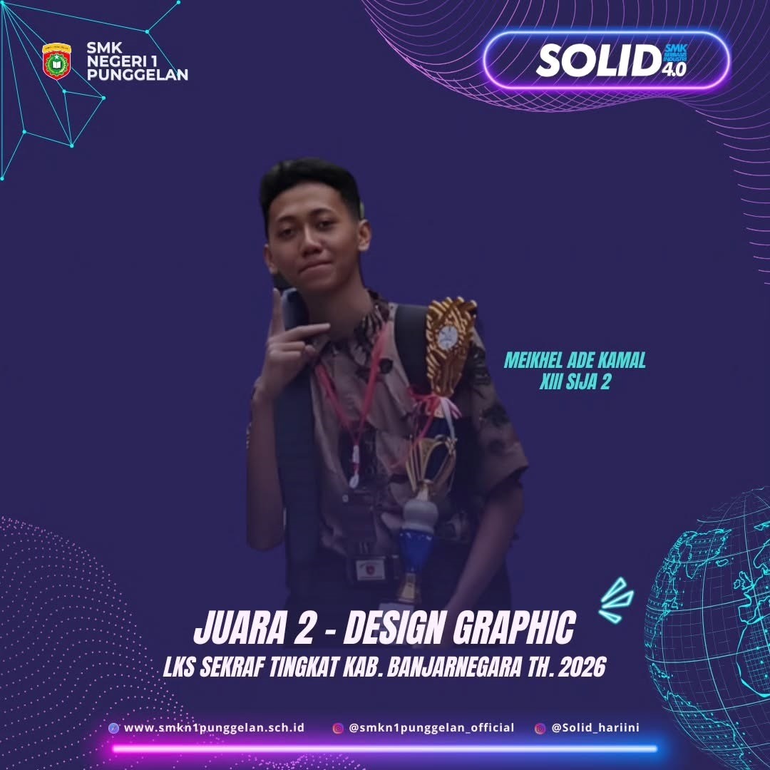 Juara 2 Design Graphic LKS Kabupaten Banjarnegara 2026